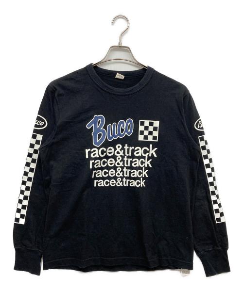 Buco（ブコ）Buco (ブコ) プリントカットソー ブラック サイズ:MEDIUMの古着・服飾アイテム