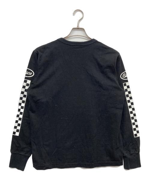 Buco（ブコ）Buco (ブコ) プリントカットソー ブラック サイズ:MEDIUMの古着・服飾アイテム