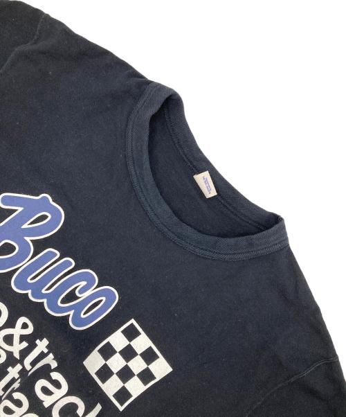 Buco（ブコ）Buco (ブコ) プリントカットソー ブラック サイズ:MEDIUMの古着・服飾アイテム
