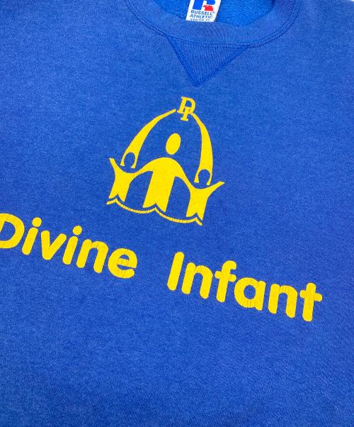 RUSSELL ATHLETIC（ラッセルアスレチック）RUSSELL ATHLETIC (ラッセルアスレチック) 90ｓプリントスウェット ブルー サイズ:XLの古着・服飾アイテム