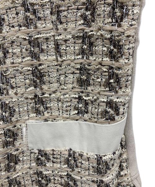 PRIDE（プライド）PRIDE (プライド) 切替ツイードジャケット ベージュ サイズ:38の古着・服飾アイテム