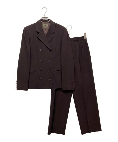 Calvin Klein（カルバンクライン）Calvin Klein (カルバンクライン) セットアップスーツ パープル サイズ:ジャケット:6　パンツ:4の古着・服飾アイテム