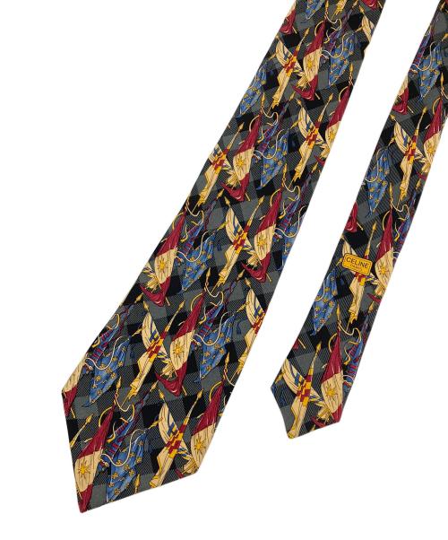 CELINE（セリーヌ）CELINE (セリーヌ) シルクネクタイ マルチカラー サイズ:記載無の古着・服飾アイテム