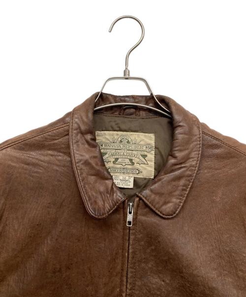 BANANA REPUBLIC（バナナリパブリック）BANANA REPUBLIC (バナナリパブリック) 80ｓA-2型レザージャケット ブラウン サイズ:38の古着・服飾アイテム