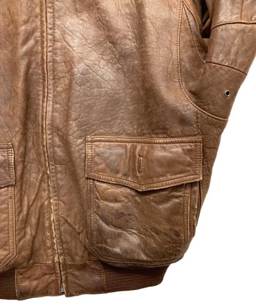 BANANA REPUBLIC（バナナリパブリック）BANANA REPUBLIC (バナナリパブリック) 80ｓA-2型レザージャケット ブラウン サイズ:38の古着・服飾アイテム