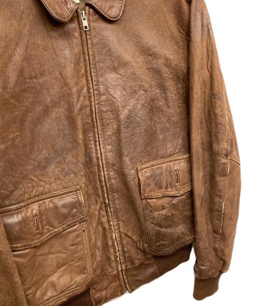 BANANA REPUBLIC（バナナリパブリック）BANANA REPUBLIC (バナナリパブリック) 80ｓA-2型レザージャケット ブラウン サイズ:38の古着・服飾アイテム