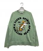 Onitsuka Tigerオニツカタイガー）の古着「SWEAT TOP」｜グリーン
