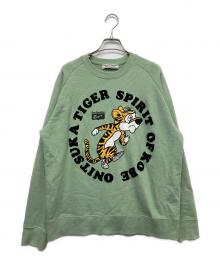 Onitsuka Tiger（オニツカタイガー）の古着「SWEAT TOP」｜グリーン