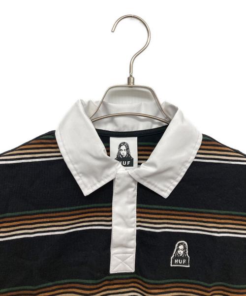 HUF（ハフ）HUF (ハフ) X-girl (エックスガール) ポロシャツ ブラック サイズ:Sの古着・服飾アイテム