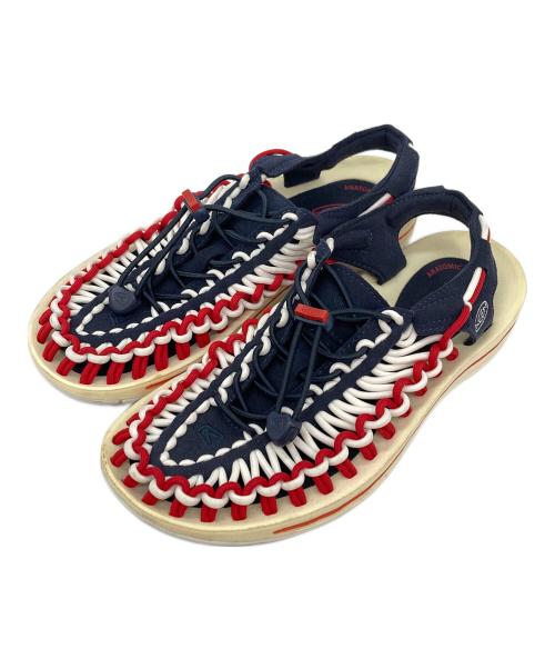 KEEN（キーン）KEEN (キーン) ユニークサンダル ネイビー×レッド サイズ:24の古着・服飾アイテム
