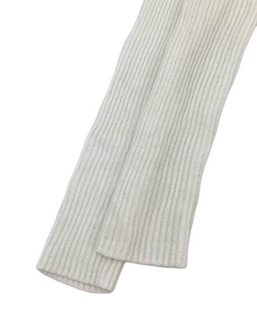 Snidel（スナイデル）Snidel (スナイデル) チュールドッキングニットプルオーバー ホワイト サイズ:Fの古着・服飾アイテム