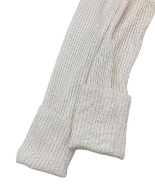 Snidel（スナイデル）Snidel (スナイデル) チュールドッキングニットプルオーバー ホワイト サイズ:Fの古着・服飾アイテム