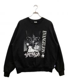 mahagrid（マハグリッド）の古着「エヴァンゲリオンプリントスウェット」｜ブラック