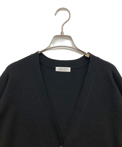 SALON adam et rope'（サロンアダムエロペ）SALON adam et rope' (サロンアダムエロペ) 金釦カーディガン ブラック サイズ:FREEの古着・服飾アイテム