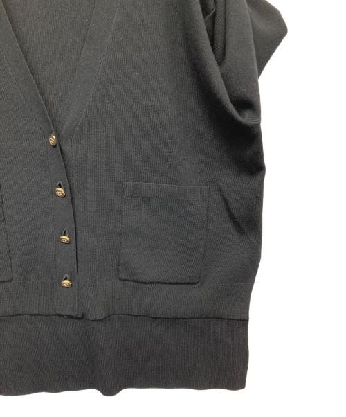 SALON adam et rope'（サロンアダムエロペ）SALON adam et rope' (サロンアダムエロペ) 金釦カーディガン ブラック サイズ:FREEの古着・服飾アイテム