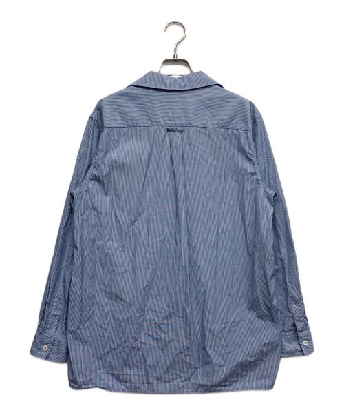 A.P.C.（アーペーセー）A.P.C. (アーペーセー) スキッパーストライプブラウス ブルー サイズ:36の古着・服飾アイテム
