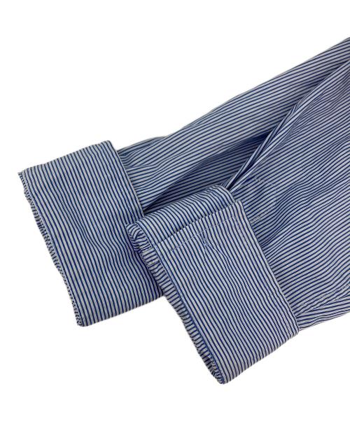 A.P.C.（アーペーセー）A.P.C. (アーペーセー) スキッパーストライプブラウス ブルー サイズ:36の古着・服飾アイテム