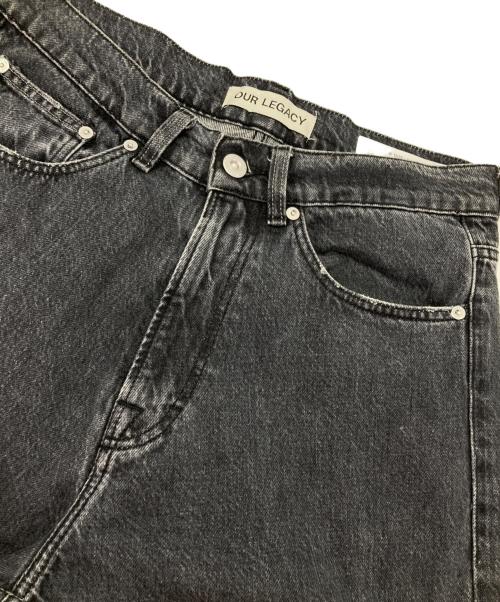 OUR LEGACY（アワーレガシー）OUR LEGACY (アワーレガシー) THIRD CUT BLACK SLASH DENIM ブラック サイズ:29の古着・服飾アイテム