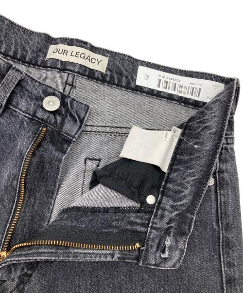 OUR LEGACY（アワーレガシー）OUR LEGACY (アワーレガシー) THIRD CUT BLACK SLASH DENIM ブラック サイズ:29の古着・服飾アイテム