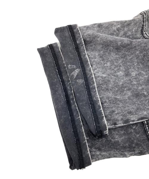 ALEXANDER WANG（アレキサンダー・ワン）ALEXANDER WANG (アレキサンダーワン) acid wash puff logo tee グレー サイズ:Lの古着・服飾アイテム