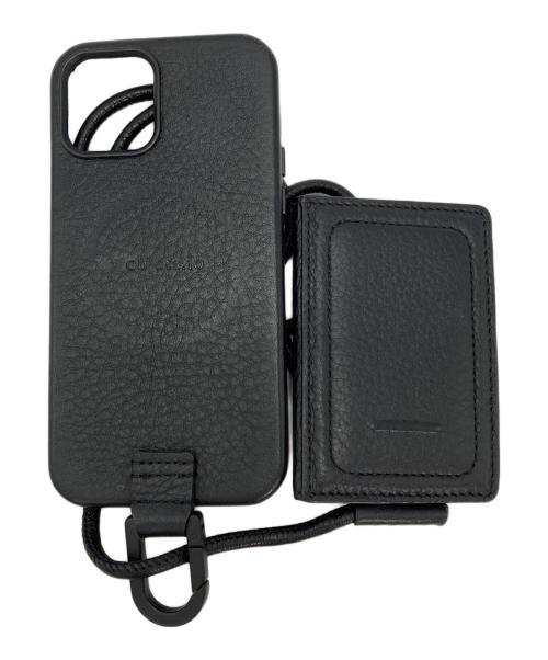 objcts io（オブジェクツアイオー）objcts io (オブジェクツアイオー) カードホルダー付き スマホケース ブラックの古着・服飾アイテム