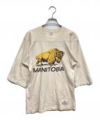 Championチャンピオン）の古着「70‘ｓフットボールTシャツ」｜ベージュ