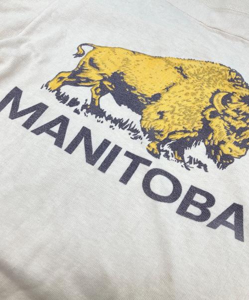 Champion（チャンピオン）Champion (チャンピオン) 70‘ｓフットボールTシャツ ベージュ サイズ:SMALLの古着・服飾アイテム