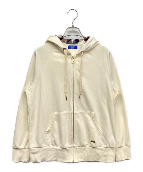 BLUE LABEL CRESTBRIDGE（ブルーレーベルクレストブリッジ）BLUE LABEL CRESTBRIDGE (ブルーレーベルクレストブリッジ) ジップパーカー ベージュ サイズ:38の古着・服飾アイテム