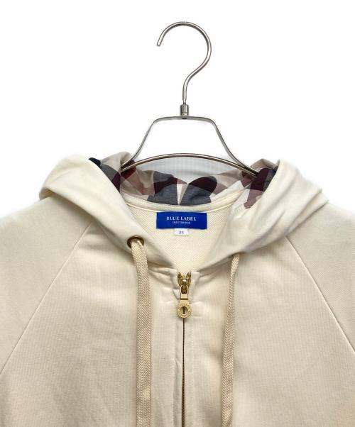 BLUE LABEL CRESTBRIDGE（ブルーレーベルクレストブリッジ）BLUE LABEL CRESTBRIDGE (ブルーレーベルクレストブリッジ) ジップパーカー ベージュ サイズ:38の古着・服飾アイテム