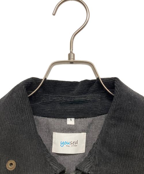 yoused（ユーズド）yoused (ユーズド) LEATHER FISHING JKT ブラック サイズ:1の古着・服飾アイテム
