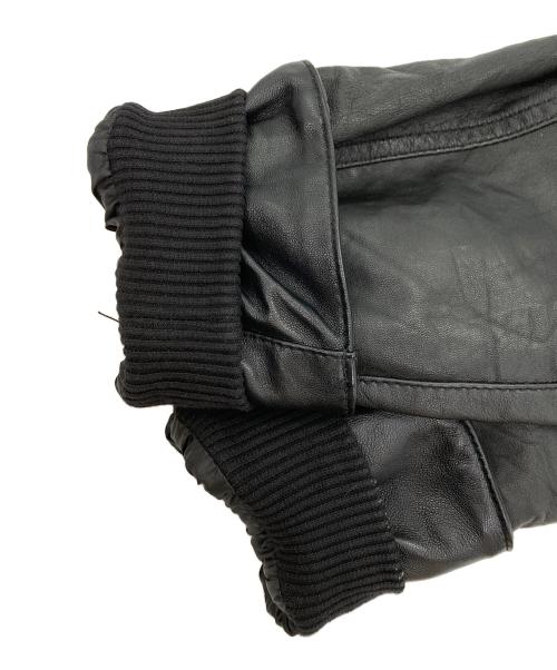 yoused（ユーズド）yoused (ユーズド) LEATHER FISHING JKT ブラック サイズ:1の古着・服飾アイテム