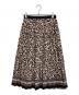 Diagram GRACE CONTINENTAL（ダイアグラム グレースコンチネンタル）の古着「レオパードプリーツスカート」｜ブラウン