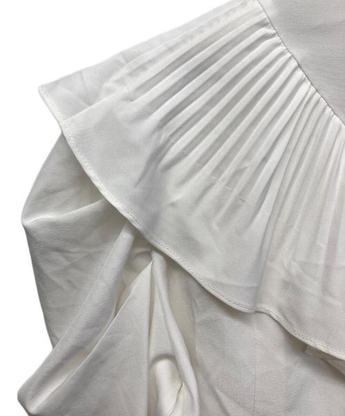 Snidel（スナイデル）Snidel (スナイデル) フリルパワショルブラウス ホワイト サイズ:1の古着・服飾アイテム