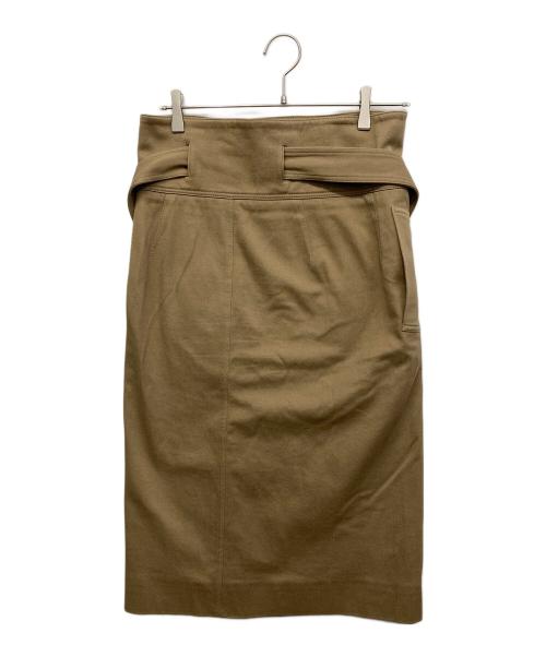 DRAWER（ドゥロワー）Drawer (ドゥロワー) ラップスカート オリーブ サイズ:38の古着・服飾アイテム