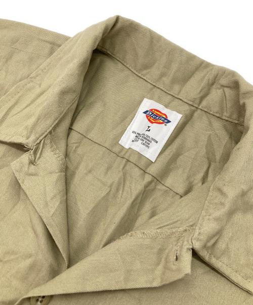 Dickies（ディッキーズ）Dickies (ディッキーズ) 半袖ワークシャツ ベージュ サイズ:Lの古着・服飾アイテム