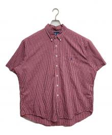 POLO RALPH LAUREN（ポロ・ラルフローレン）の古着「半袖チェックシャツ」｜レッド