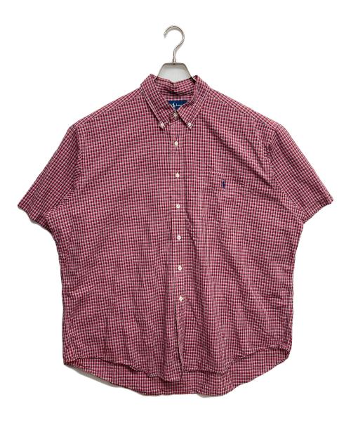 POLO RALPH LAUREN（ポロ・ラルフローレン）POLO RALPH LAUREN (ポロ・ラルフローレン) 半袖チェックシャツ レッド サイズ:XXLの古着・服飾アイテム