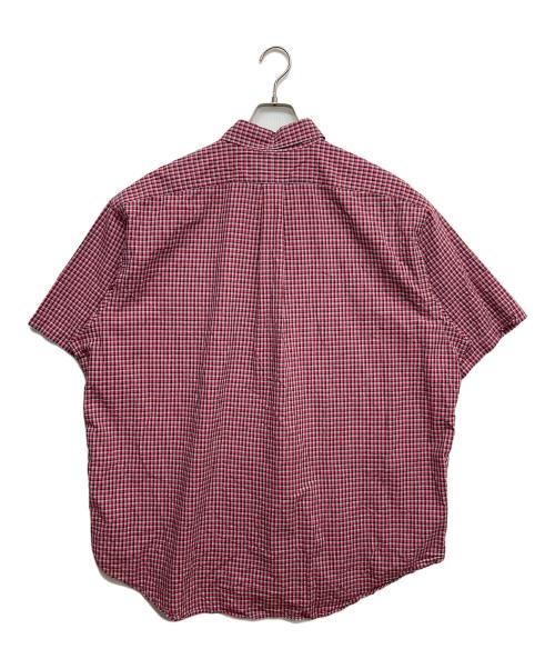 POLO RALPH LAUREN（ポロ・ラルフローレン）POLO RALPH LAUREN (ポロ・ラルフローレン) 半袖チェックシャツ レッド サイズ:XXLの古着・服飾アイテム