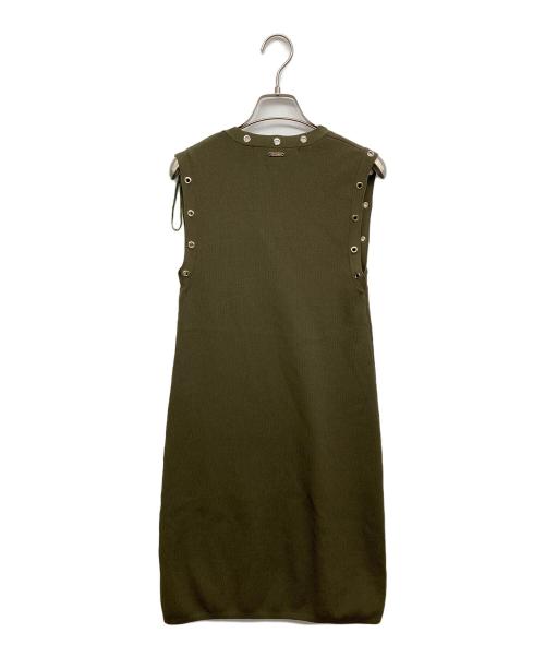 GUESS（ゲス）GUESS (ゲス) Emily Dress ノースリーブワンピース カーキ サイズ:Mの古着・服飾アイテム