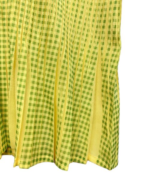 PLEATS PLEASE（プリーツプリーズ）PLEATS PLEASE (プリーツプリーズ) プリーツシャツ イエロー サイズ:3の古着・服飾アイテム