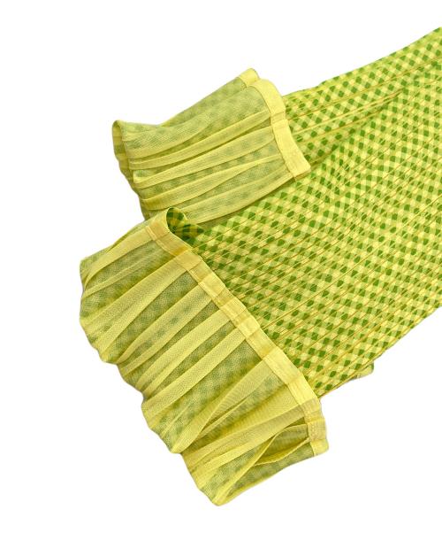 PLEATS PLEASE（プリーツプリーズ）PLEATS PLEASE (プリーツプリーズ) プリーツシャツ イエロー サイズ:3の古着・服飾アイテム