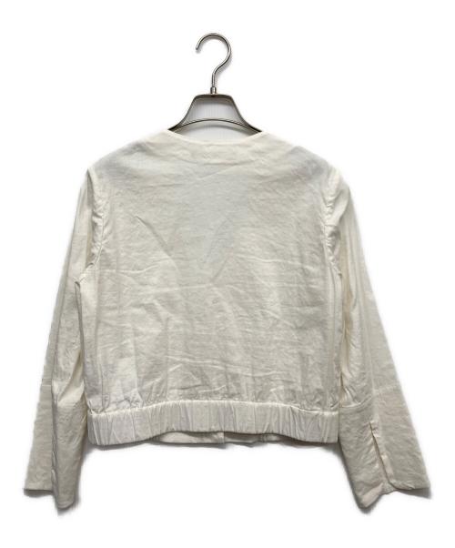 theory luxe（セオリーリュクス）theory luxe (セオリーリュクス) 麻ストレッチジャケット ホワイト サイズ:38の古着・服飾アイテム
