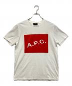 A.P.C.アーペーセー）の古着「ロゴプリントTシャツ」｜ホワイト
