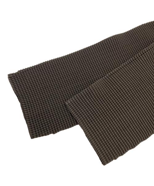 me by ISSEY MIYAKE（ミーバイイッセイミヤケ）me by ISSEY MIYAKE (ミーバイイッセイミヤケ) W ZIP Design Jacket ブラウン サイズ:FREEの古着・服飾アイテム