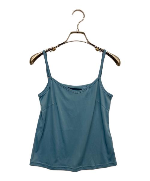 FRAY ID（フレイ アイディー）FRAY ID (フレイ アイディー) ストレッチレースハイネックトップス ブルー サイズ:Fの古着・服飾アイテム