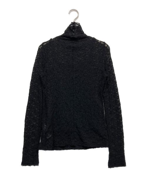 FRAY ID（フレイ アイディー）FRAY ID (フレイ アイディー) ストレッチレースハイネックトップス ブラック サイズ:Fの古着・服飾アイテム