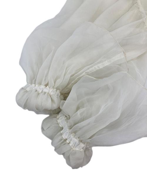 anuans（アニュアンス）anuans (アニュアンス) シアーボウタイボリュームブラウス アイボリー サイズ:Fの古着・服飾アイテム