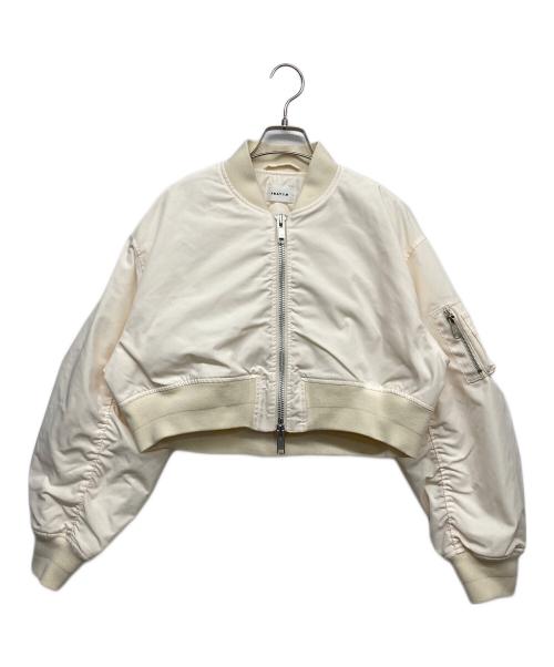 FRAY ID（フレイ アイディー）FRAY ID (フレイ アイディー) MA1型ショートブルゾン アイボリーの古着・服飾アイテム