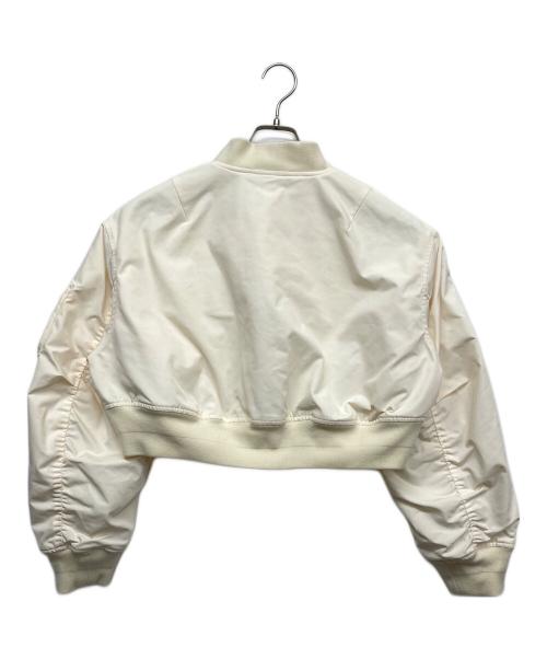 FRAY ID（フレイ アイディー）FRAY ID (フレイ アイディー) MA1型ショートブルゾン アイボリーの古着・服飾アイテム