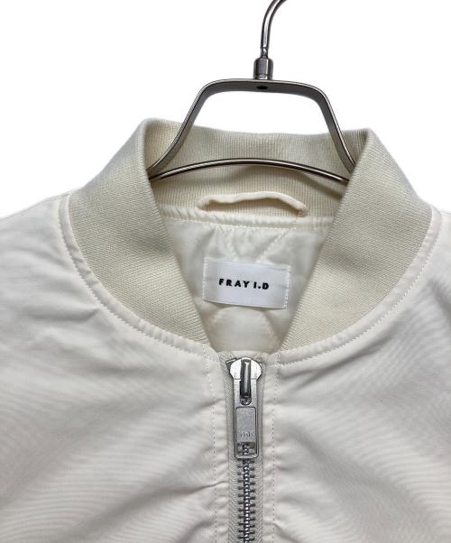 FRAY ID（フレイ アイディー）FRAY ID (フレイ アイディー) MA1型ショートブルゾン アイボリーの古着・服飾アイテム